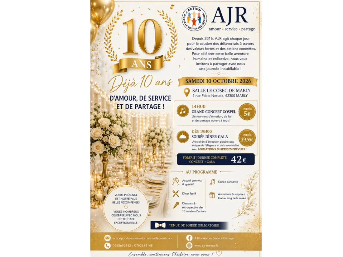 10 ans de l'AJR