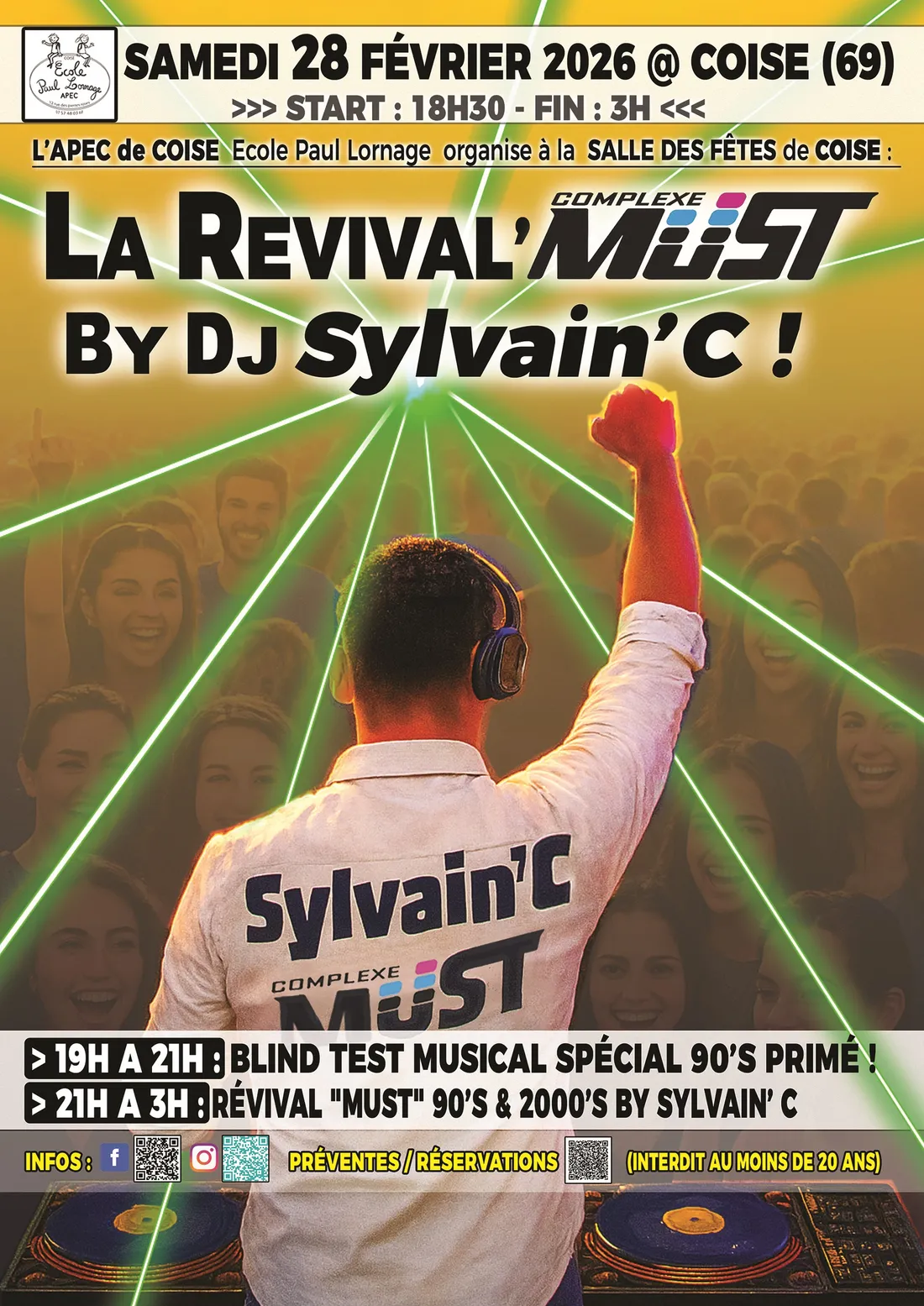 Soirée Blind Test et Revival Must à Coise