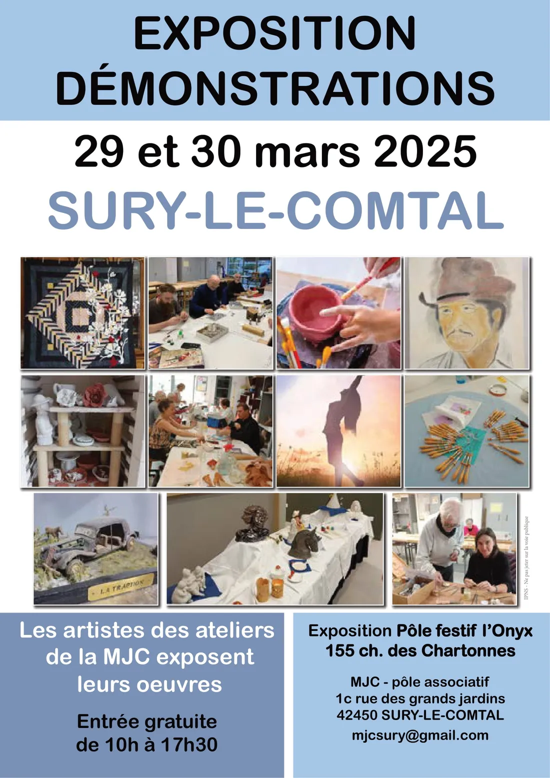 Exposition et démonstrations à Sury-le-Comtal