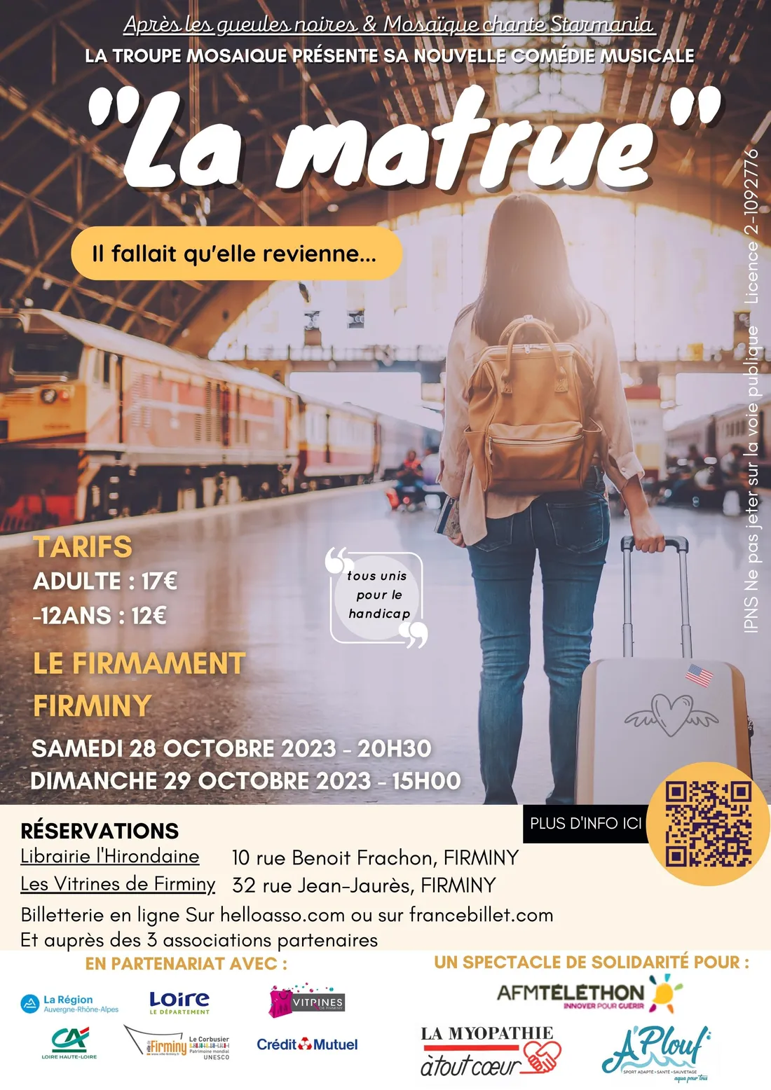 Spectacle "La matrue... il fallait qu'elle revienne" à Firminy