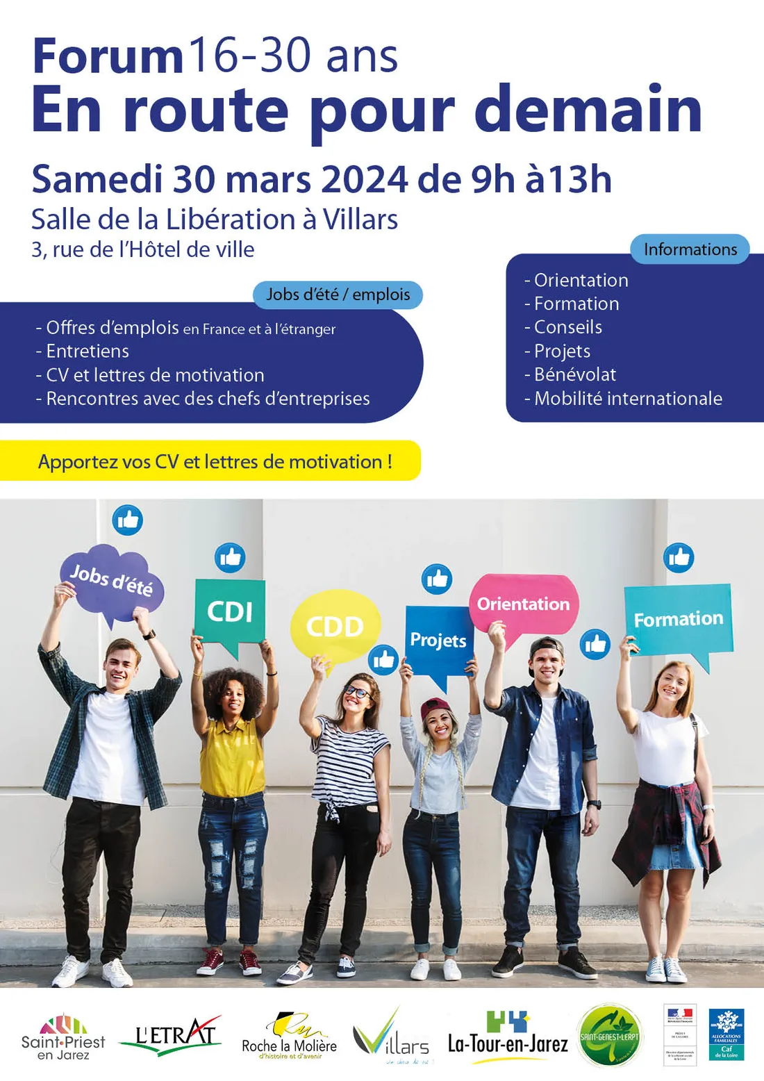 Forum 16-30 ans "En route pour demain" à Villars