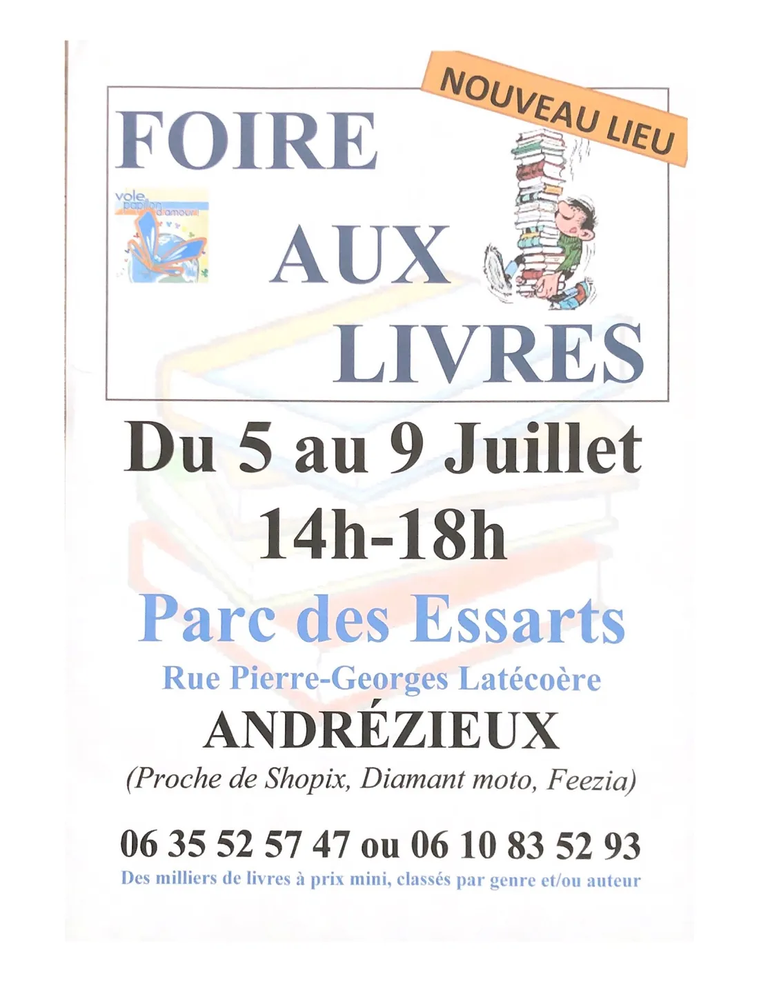 Foire aux livres à Andrézieux-Bouthéon