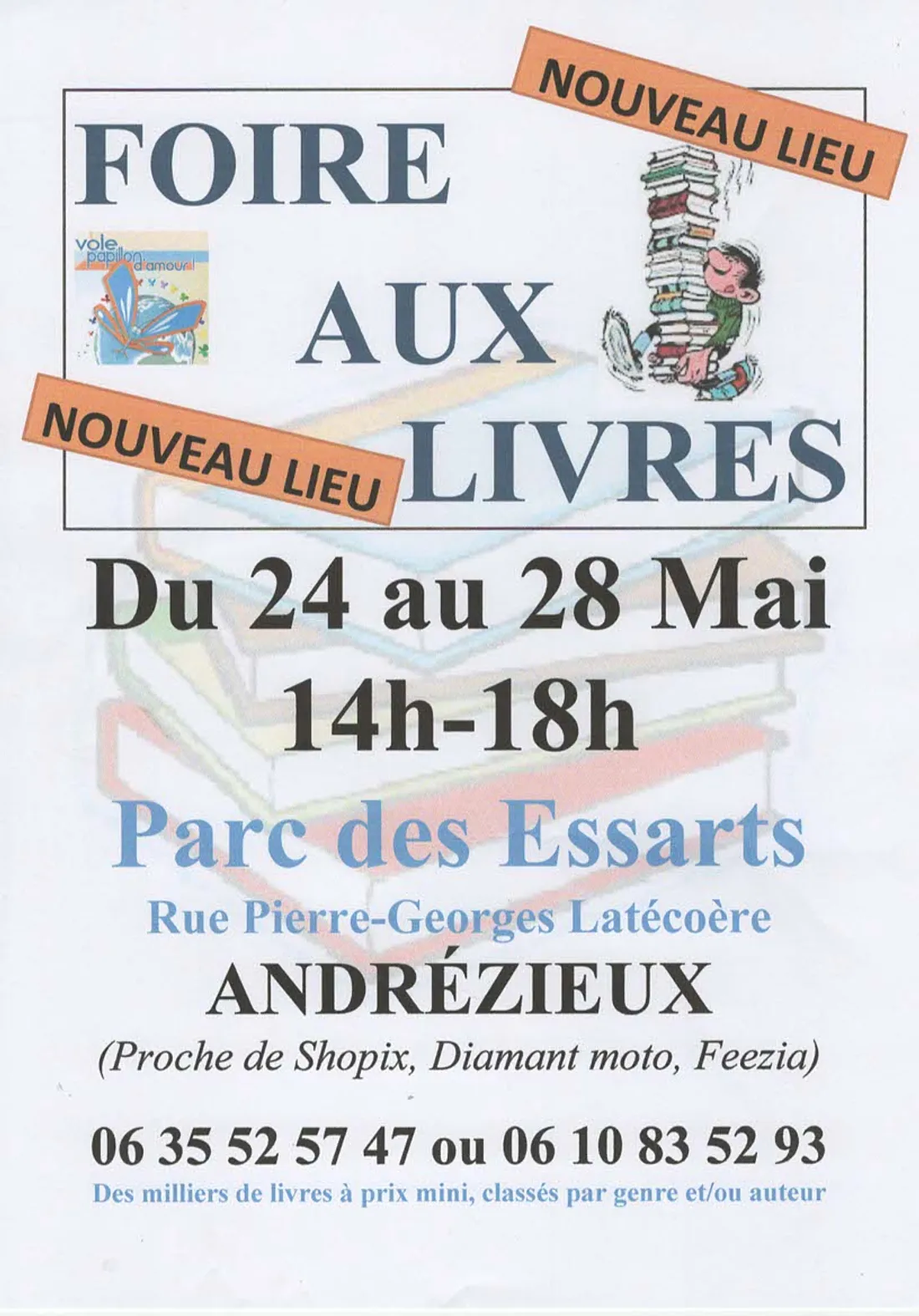 Foire aux livres à Andrézieux-Bouthéon