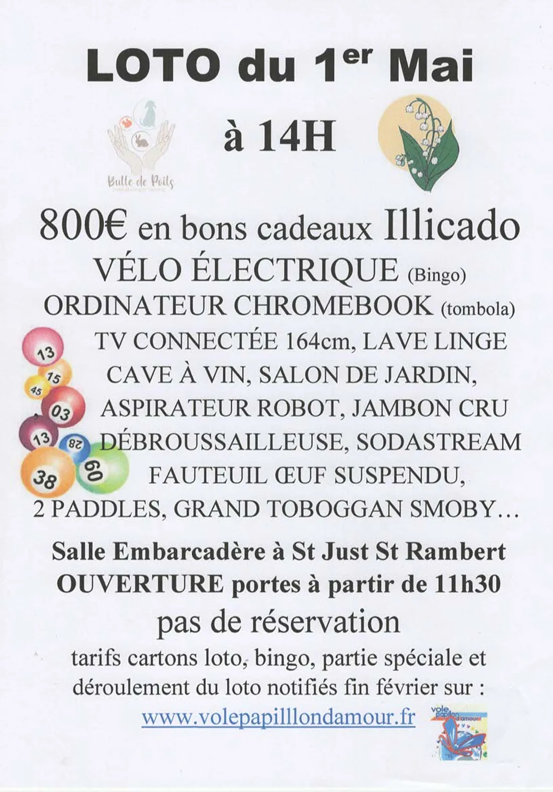 Loto du 1er mai à St-Just-St-Rambert