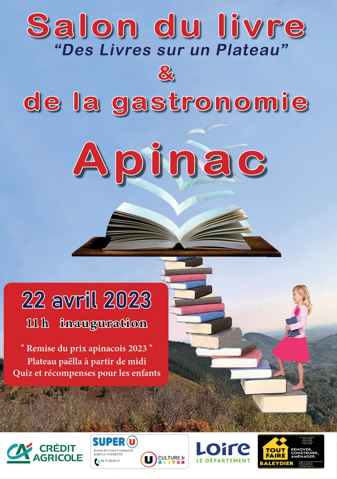 Salon du livre et de la gastronomie à Apinac