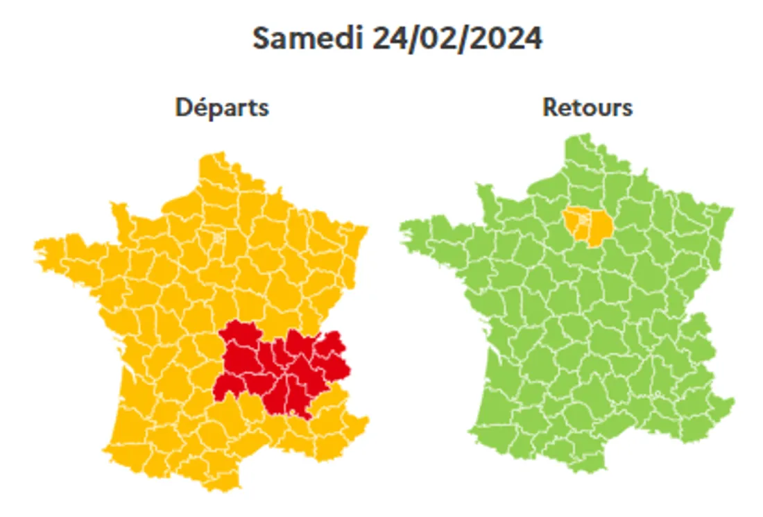 Les prévisions de Bison Futé.