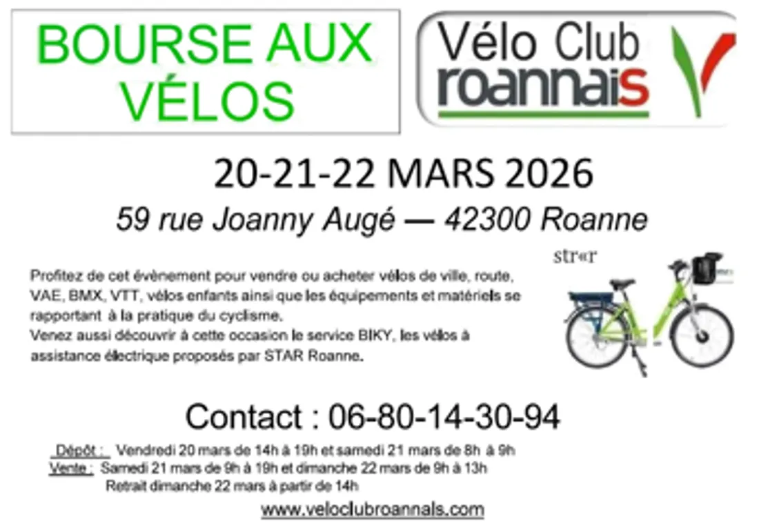 Bourse aux vélos à Roanne