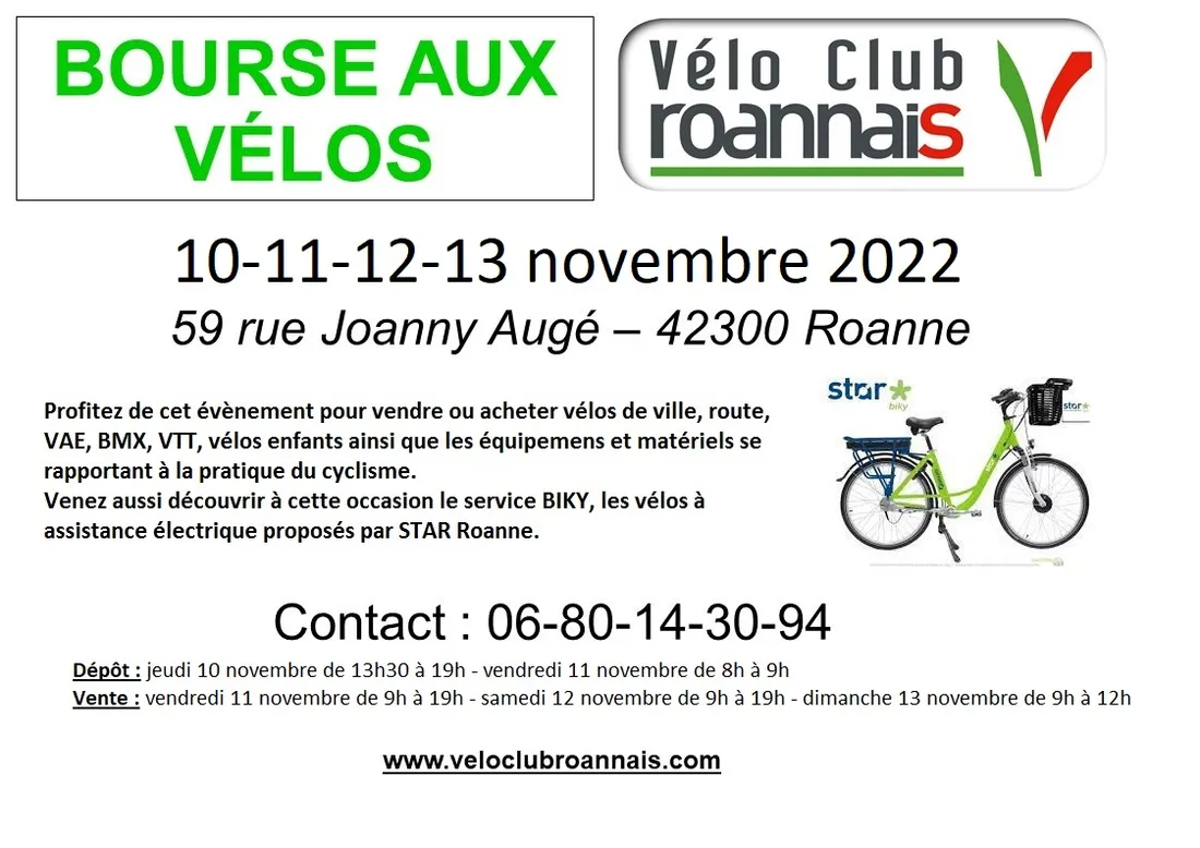 Bourse aux vélos à Roanne