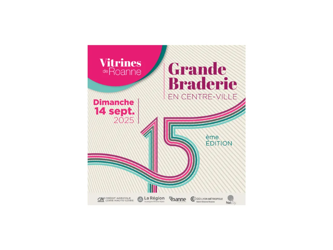 15ème édition de la braderie des Vitrines de Roanne