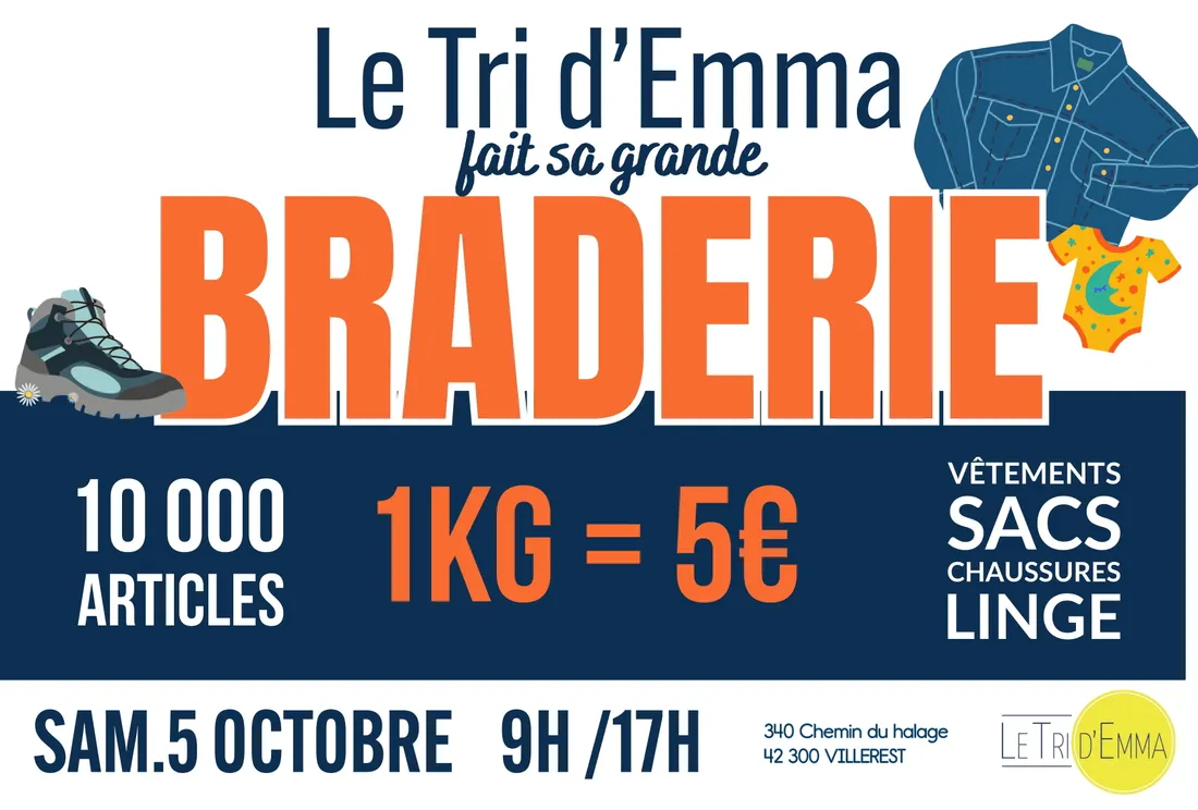 Braderie du Tri d'Emma à Villerest