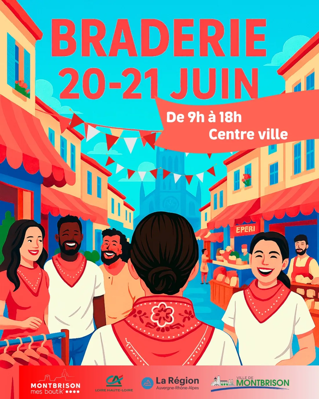 Braderie à Montbrison