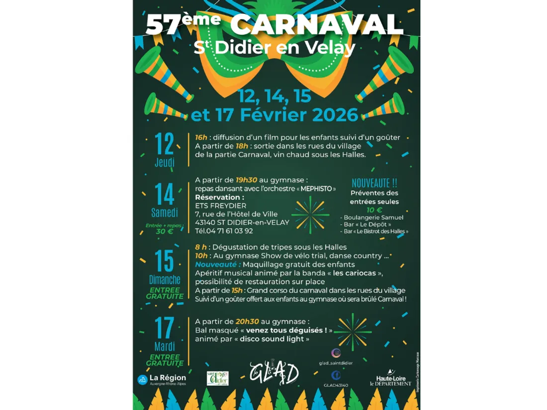 57ème Carnaval de St-Didier-en-Velay