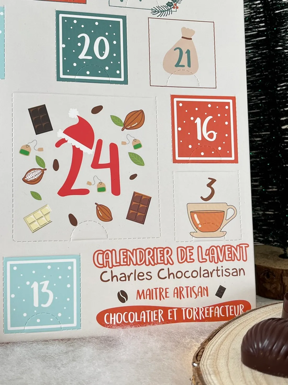 calendrier de l'avent chocolats et thés