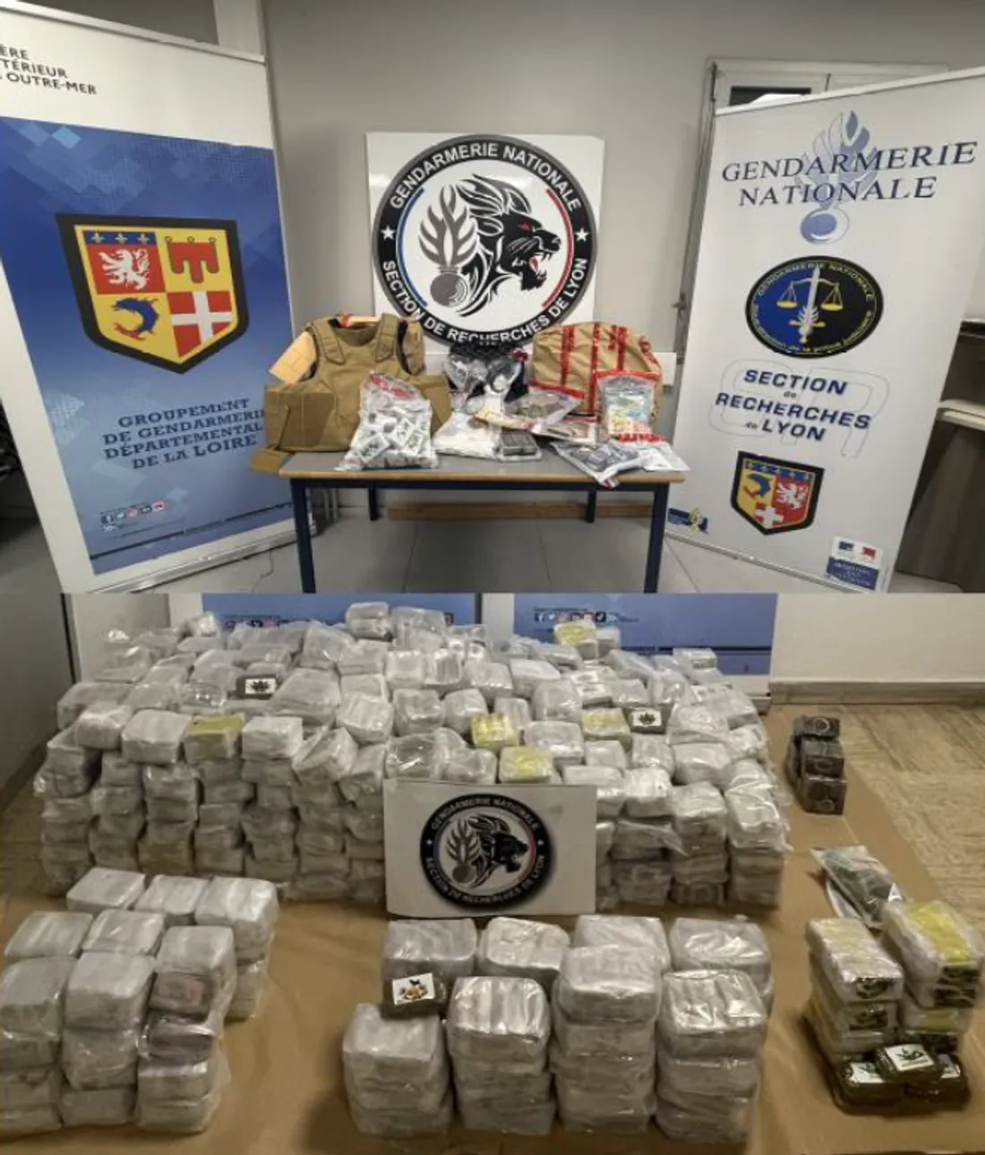 Le résultat de la saisie impressionnante.  