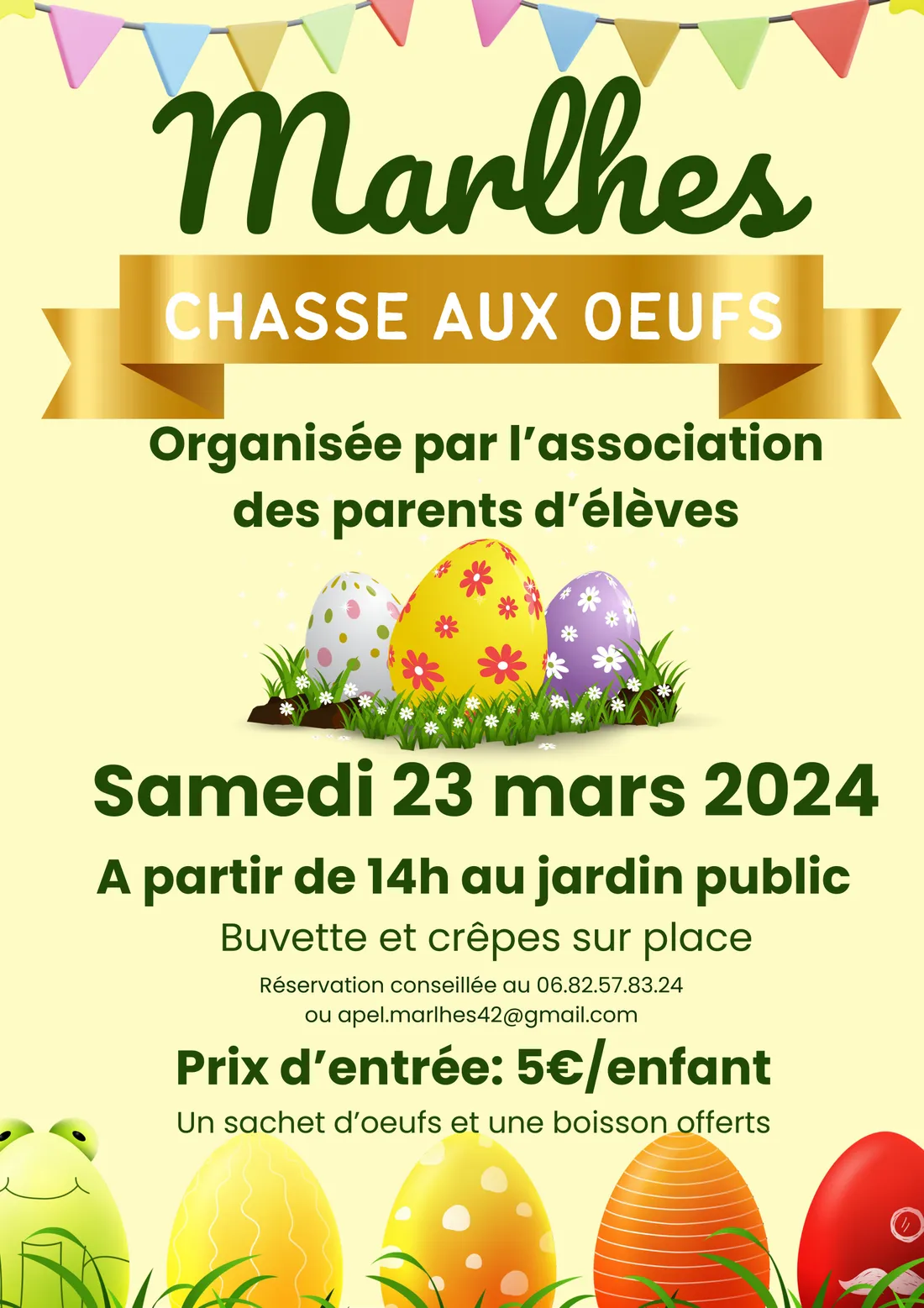Chasse aux oeufs à Marlhes
