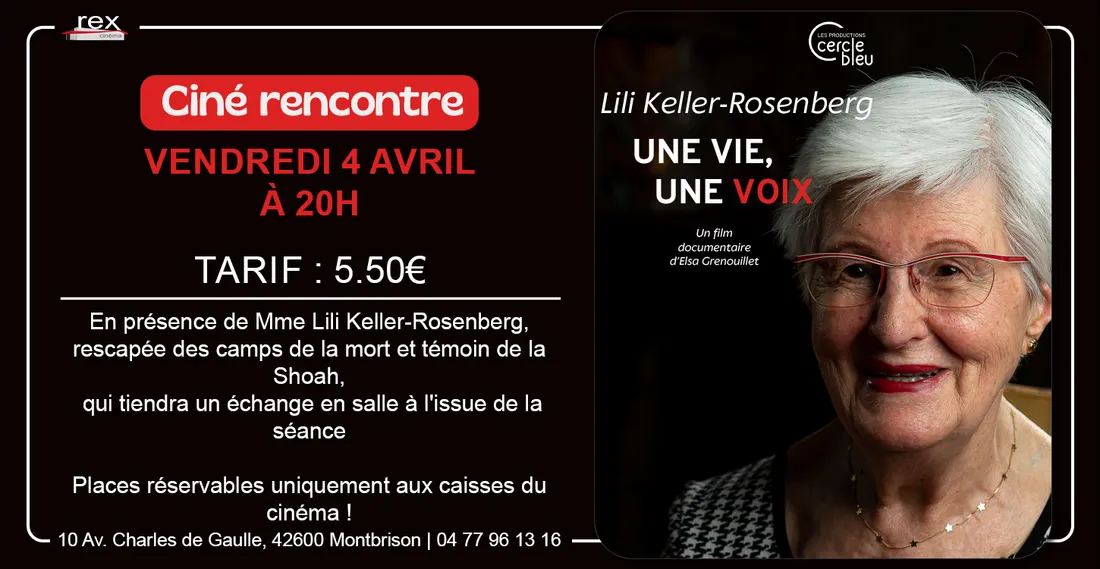 Ciné rencontre avec Lili Keller-Rosenberg à Montbrison