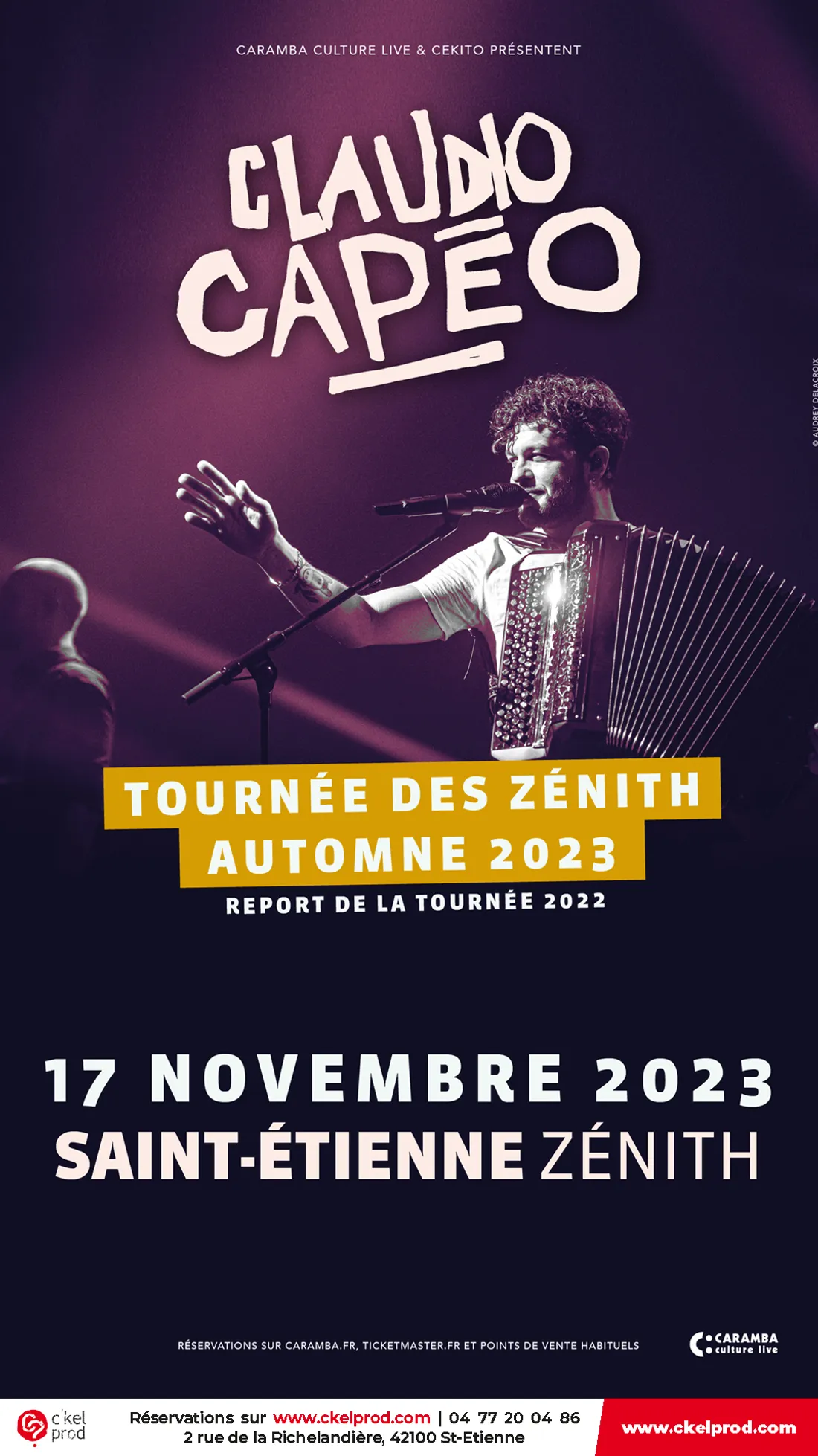 Claudio Capeo au Zénith de St-Etienne