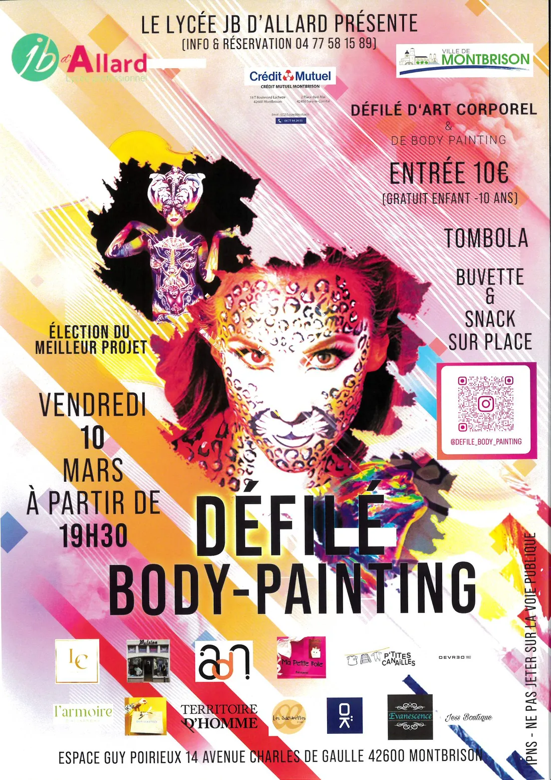 Défilé boy-painting à Montbrison