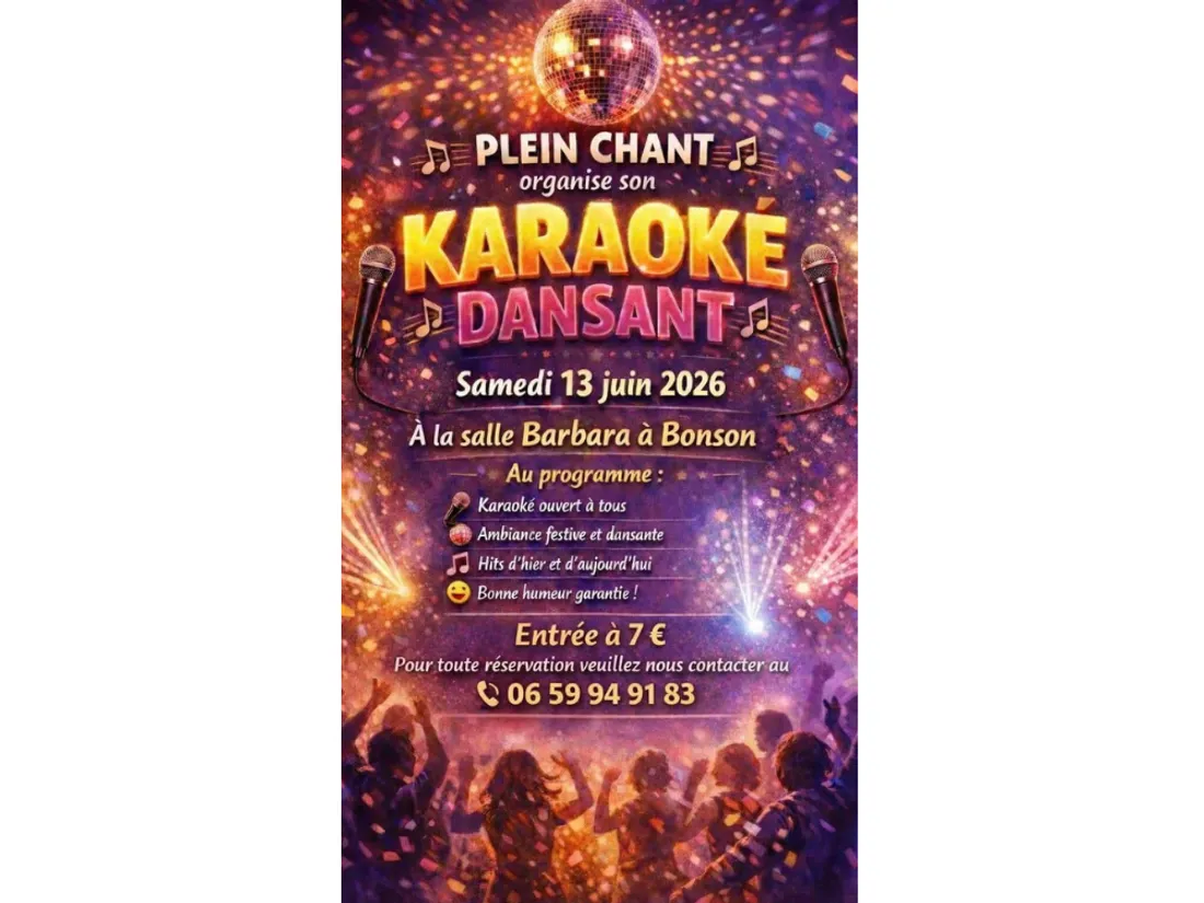 Soirée karaoké dansant à Bonson