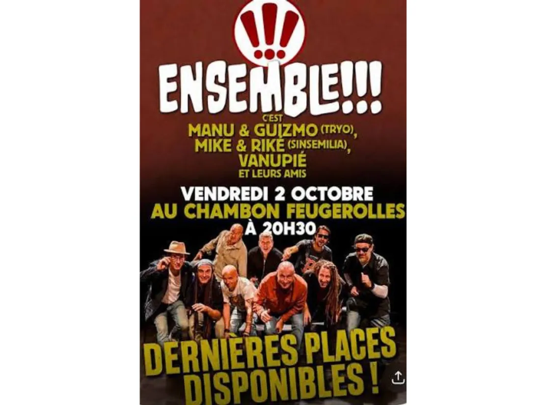 Concert "Ensemble !!!" à La Forge au Chambon-Feugerolles