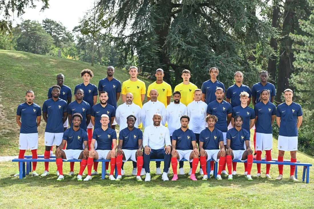 L'équipe de France espoirs.