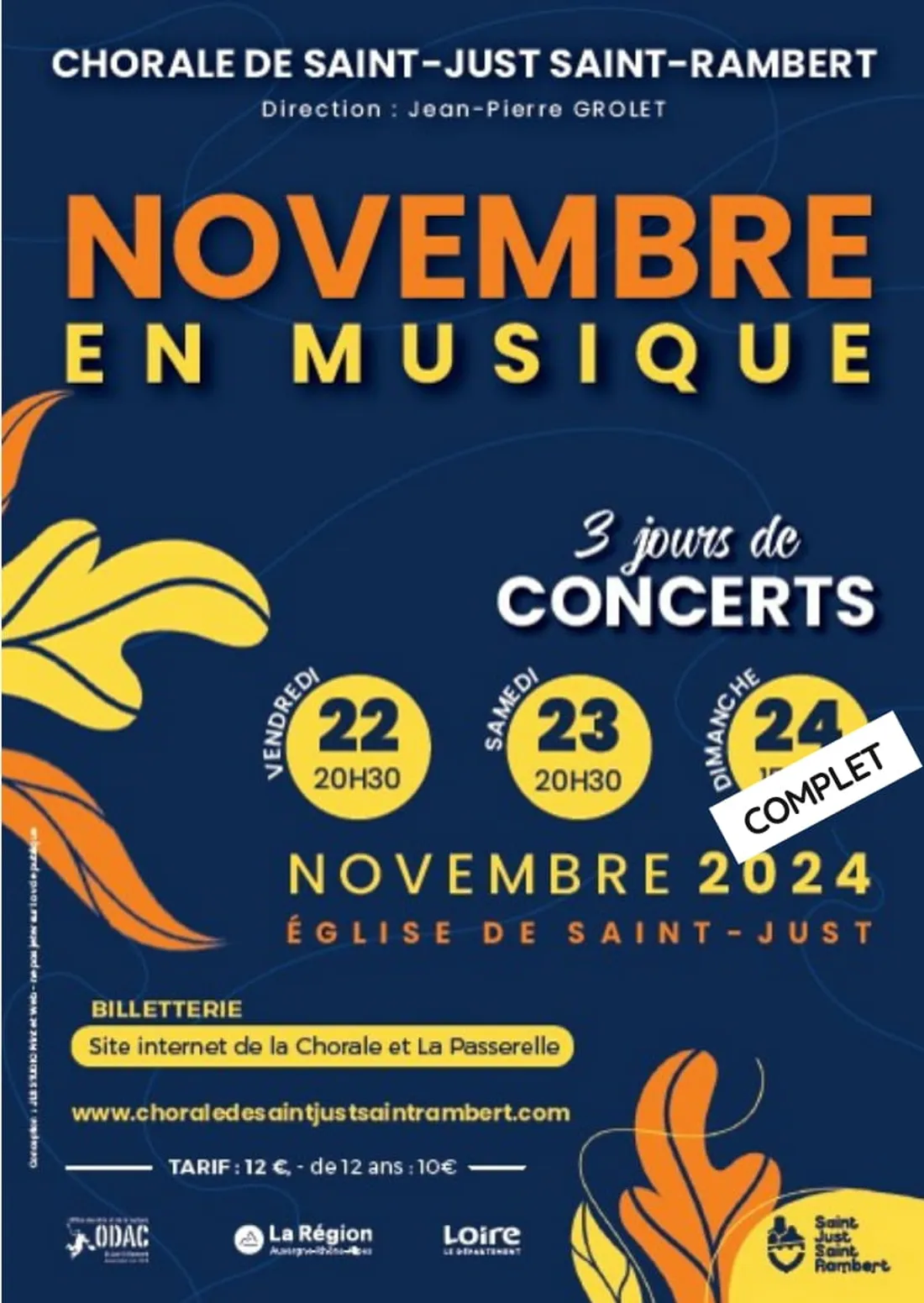Novembre en musique à St-Just-St-Rambert
