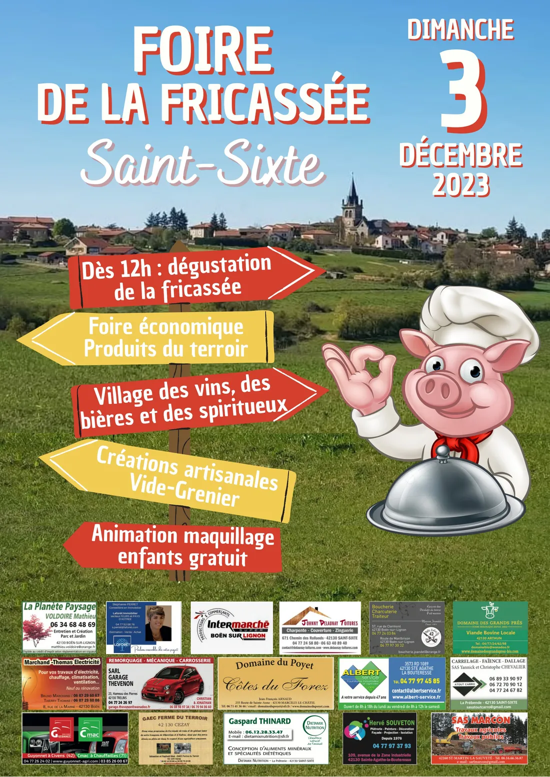 31ème édition de la Foire de la Fricassée à St-Sixte