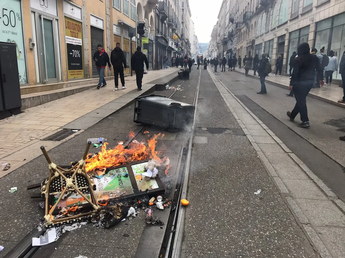 Des heurts en marge de la manifestation.