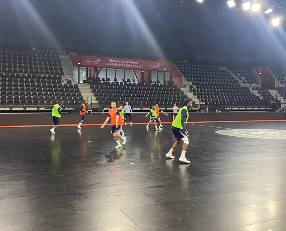 Futsal bleus entraînement 