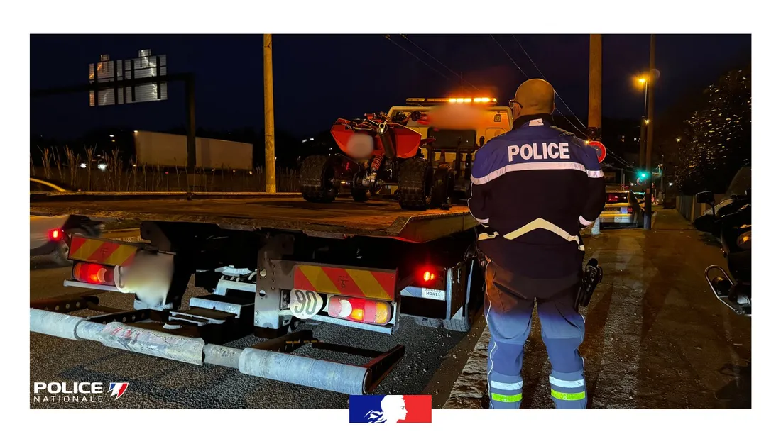 Le quad ayant été saisi.