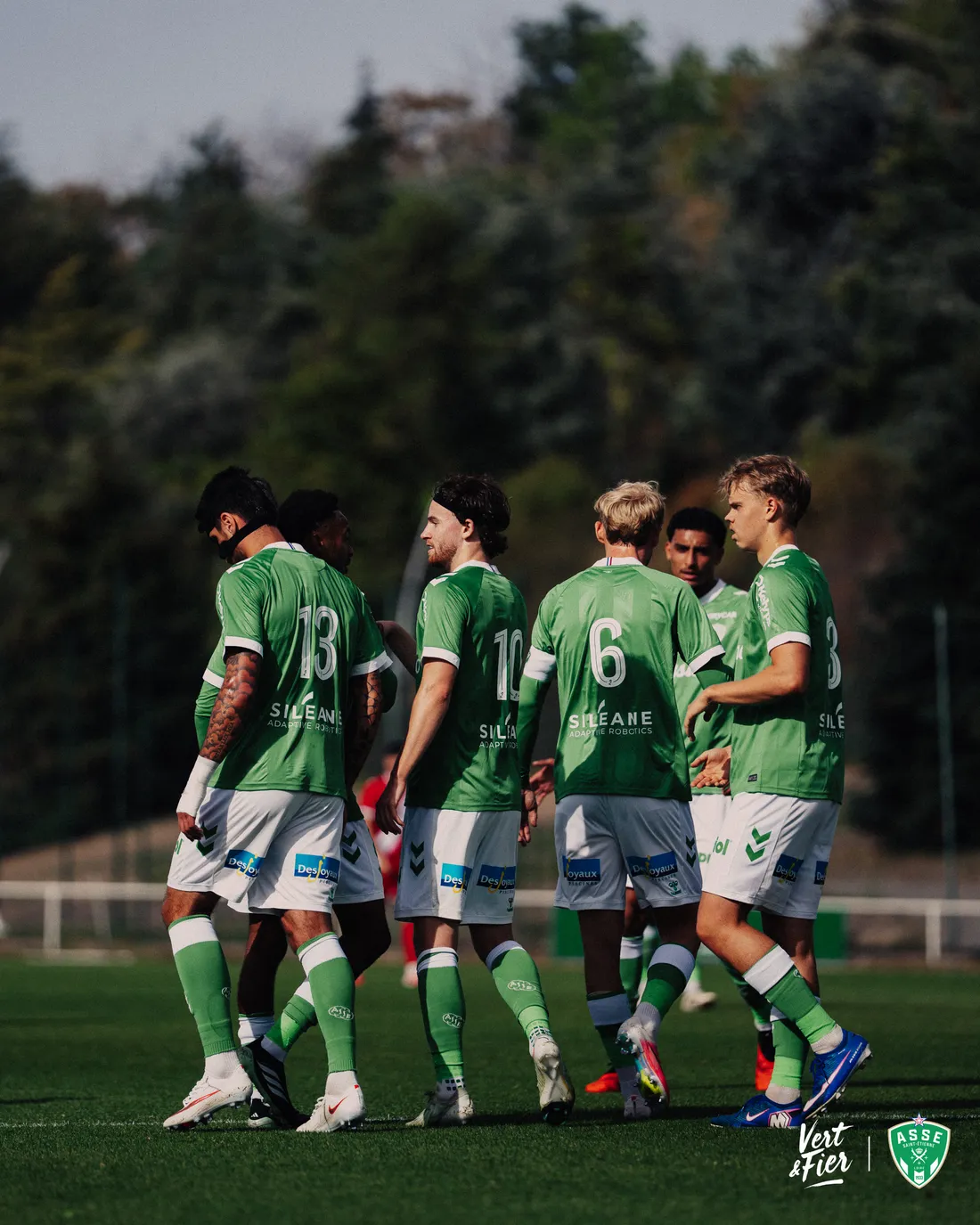 Les Verts face au FC Sion. 