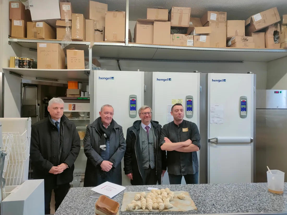 Francis Pareja, Pascal Calamand, Dominique Schuffenecker et Xavier Jousserand de gauche à droite 