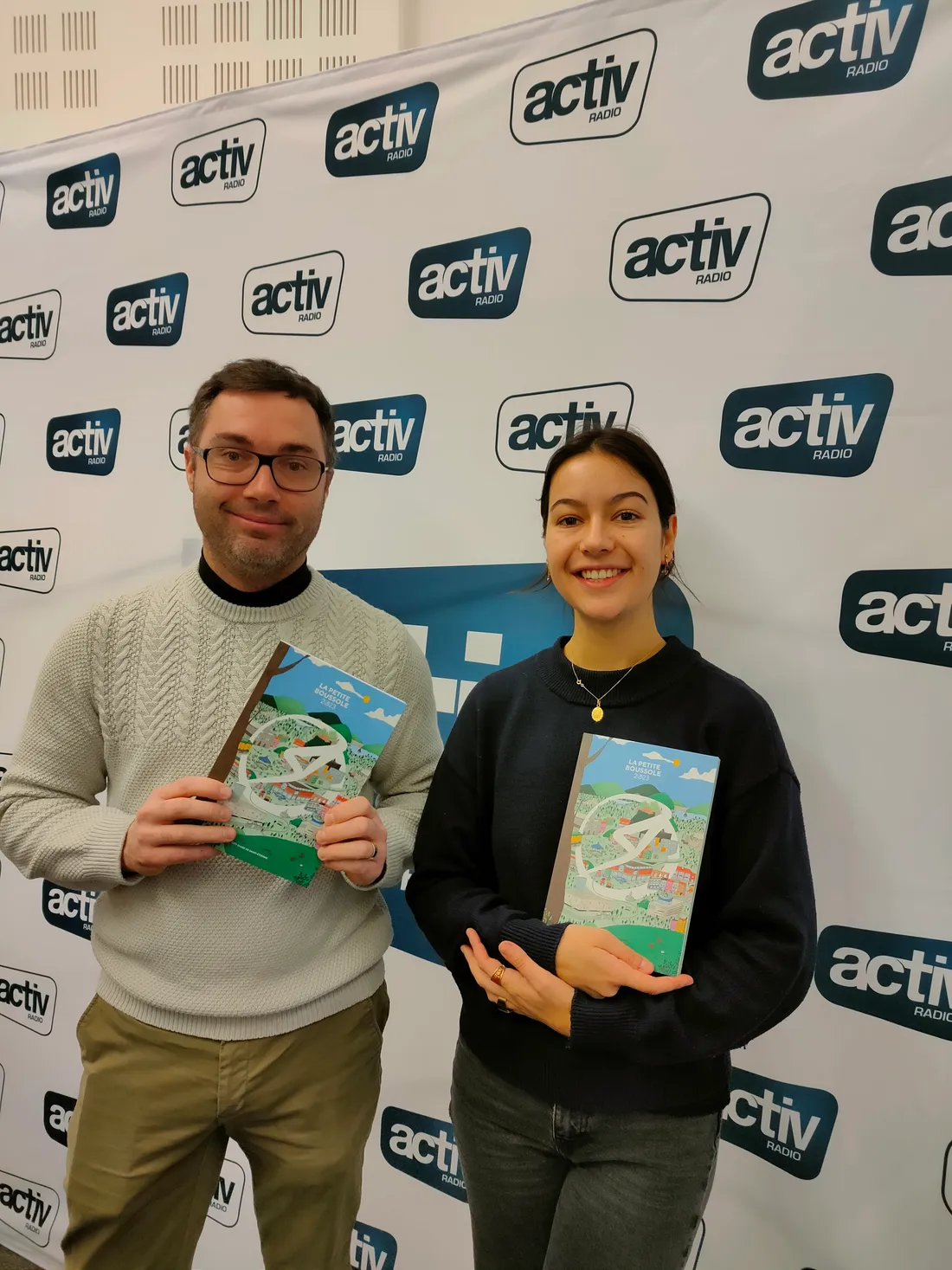 Guillaume Jouve et Charlotte Giordana avec la petite boussole 