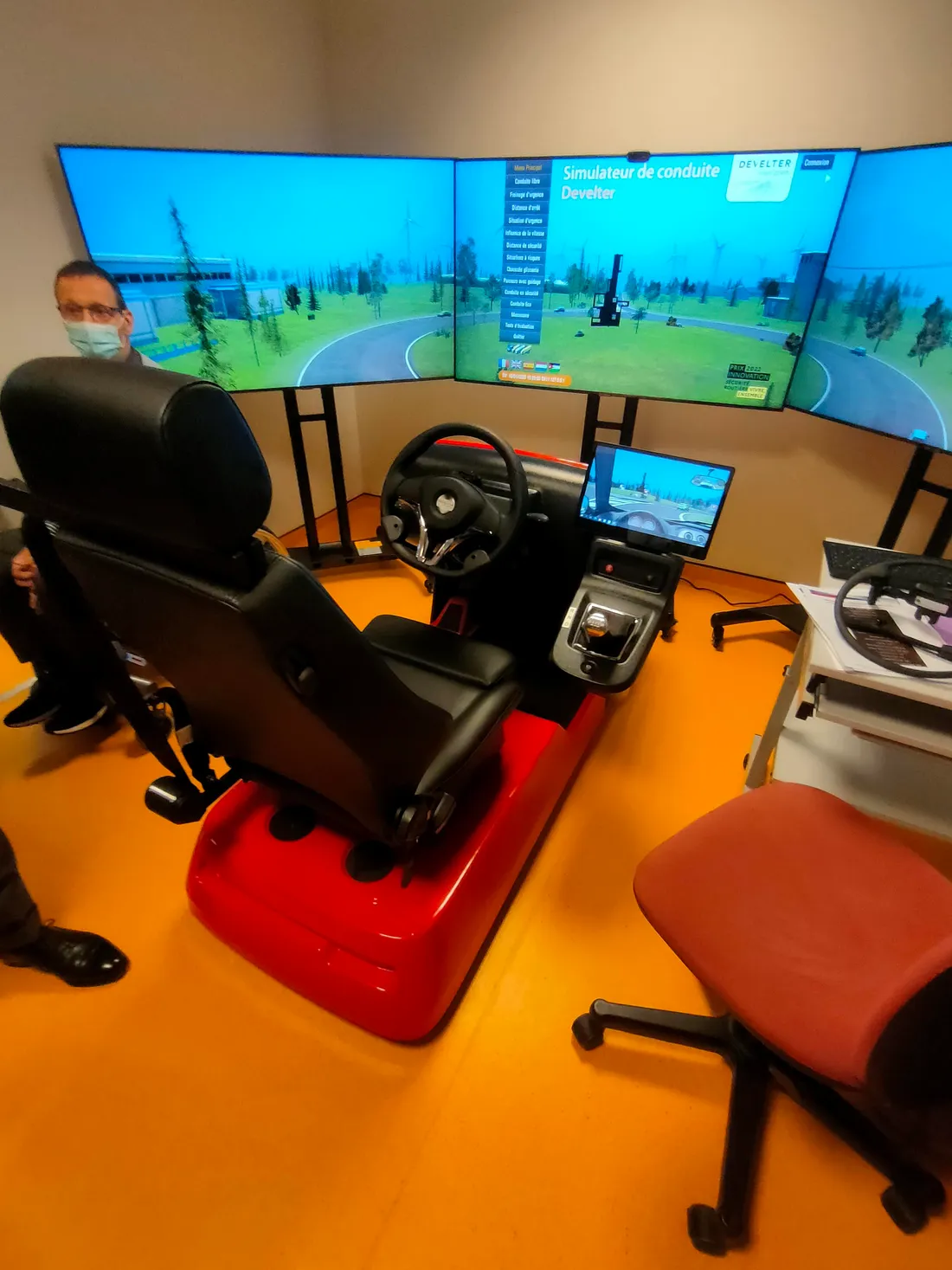 Le simulateur de conduite du CHU de Bellevue 