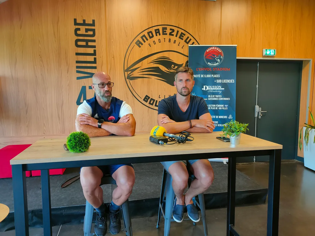 L'entraineur Xavier Collin et le président de l'ABFC François Clerc