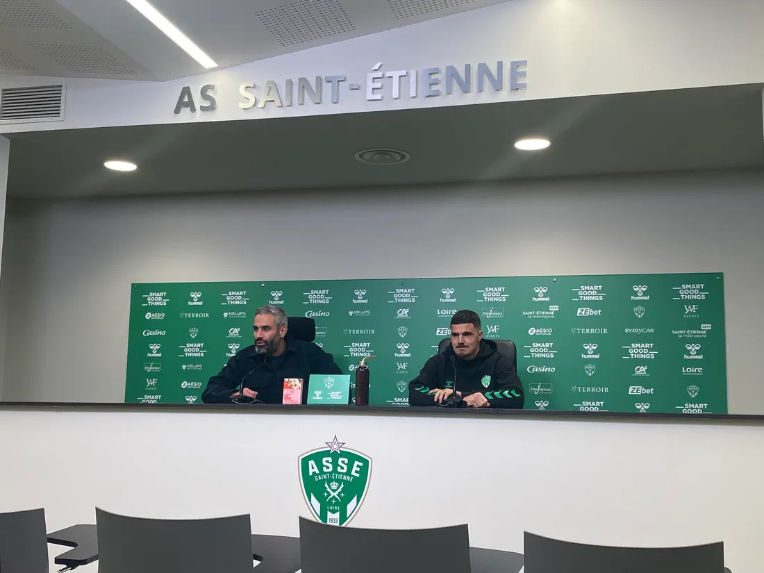 Loïc Perrin et Anthony Briançon en conférence de presse 