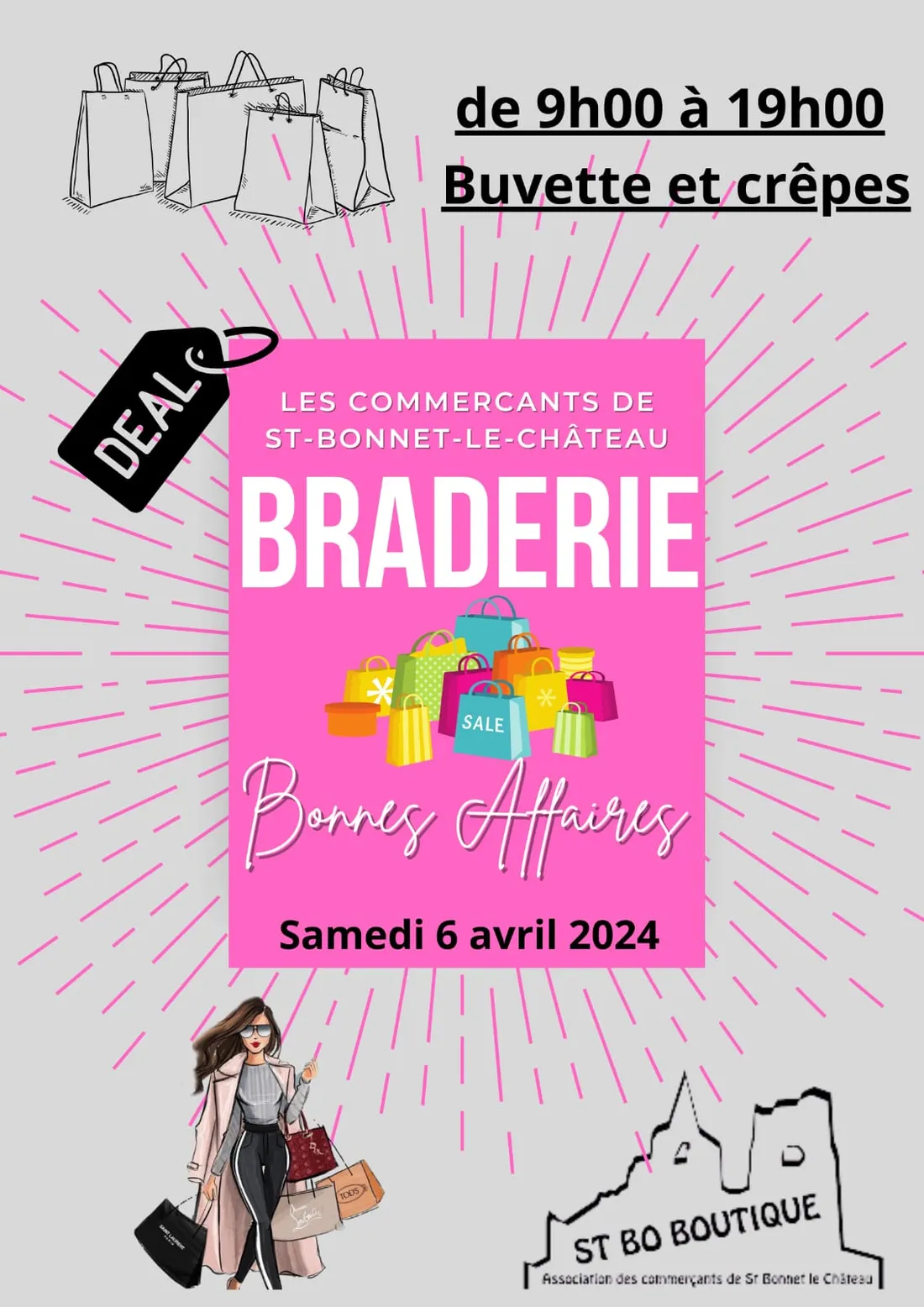 Braderie des commerçants de St-Bonnet-le-Château