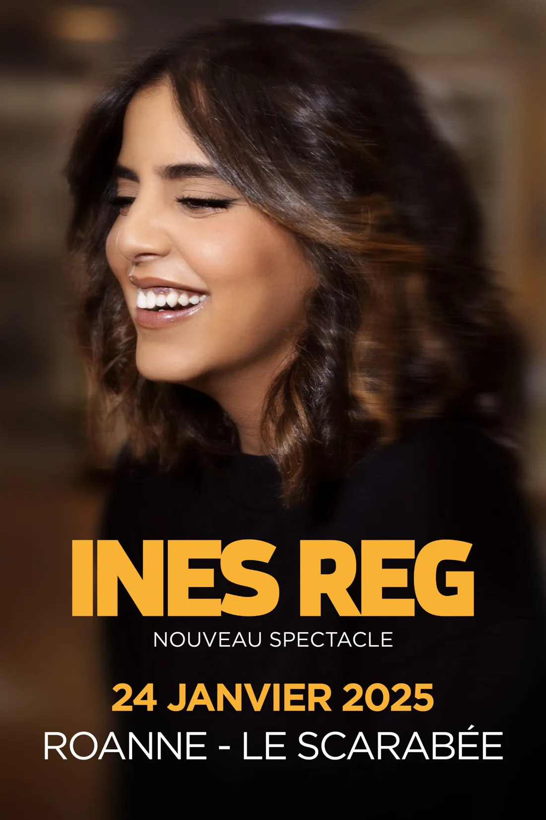 Spectacle d'Inès Reg au Scarabée de Riorges