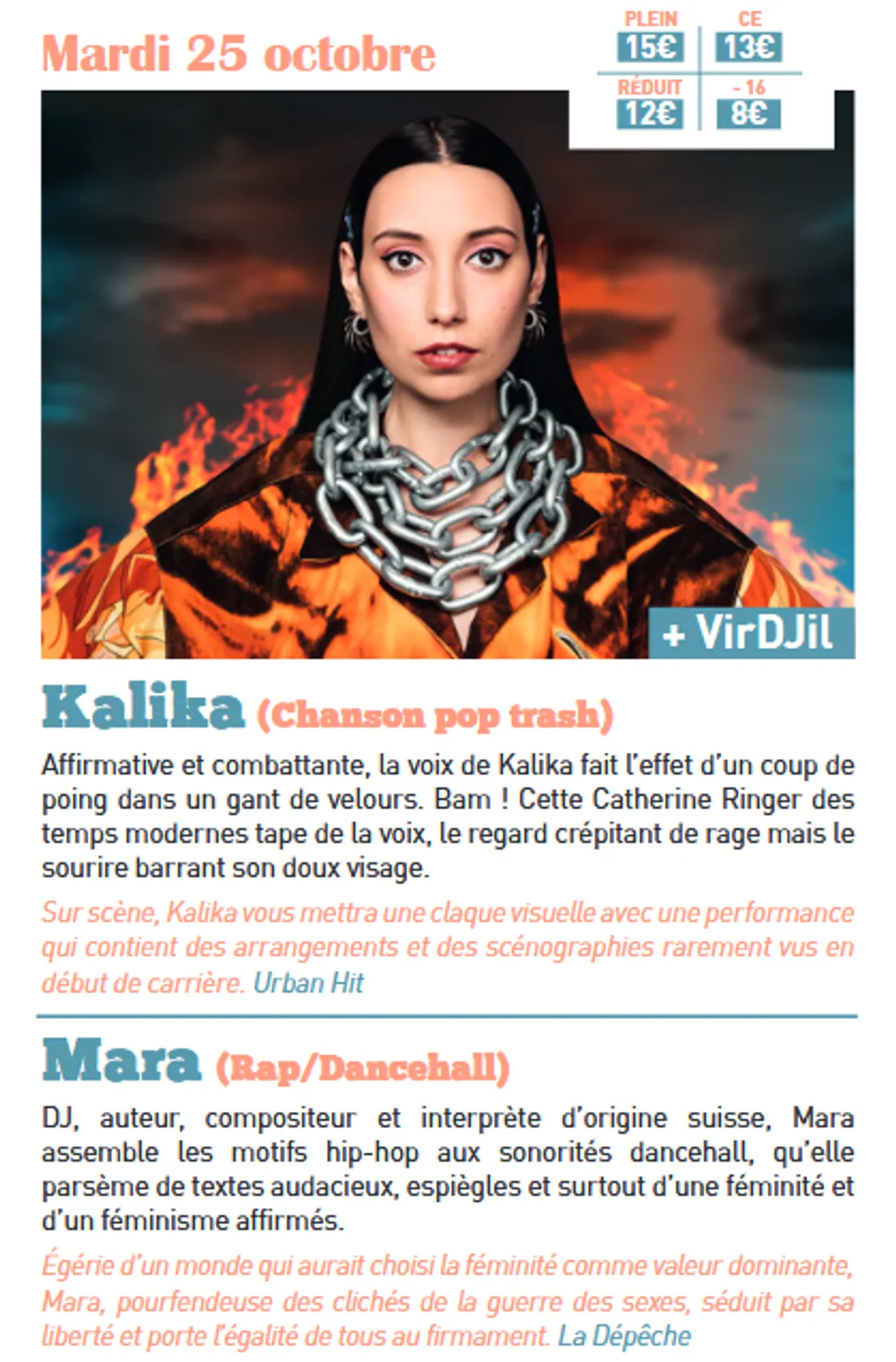 Les Mardi(s) du Grand Marais - Kalika et Mara