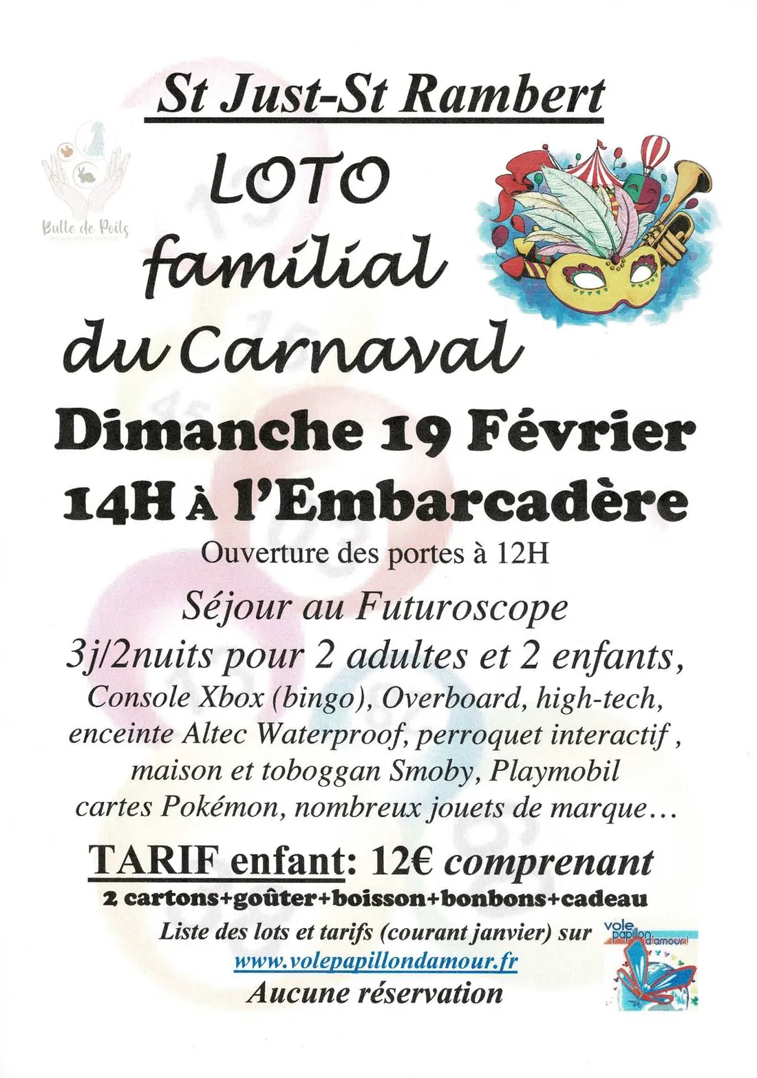 Loto familial du Carnaval à St-Just-St-Rambert