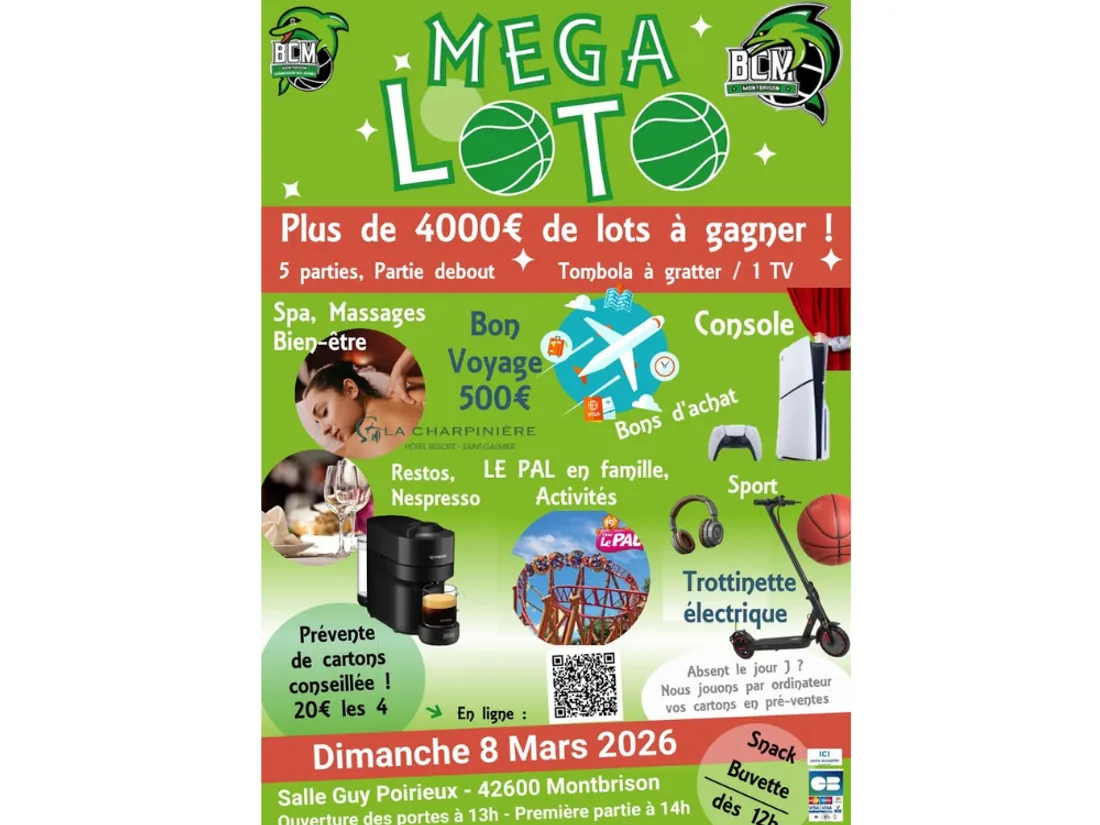 Méga loto à Montbrison