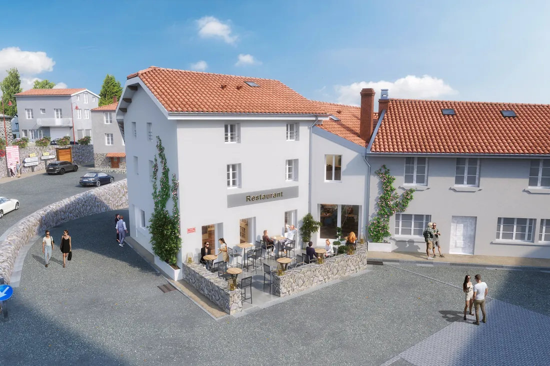 Le commerce multi-service de Saint-Bonnet-le-Courreau après travaux