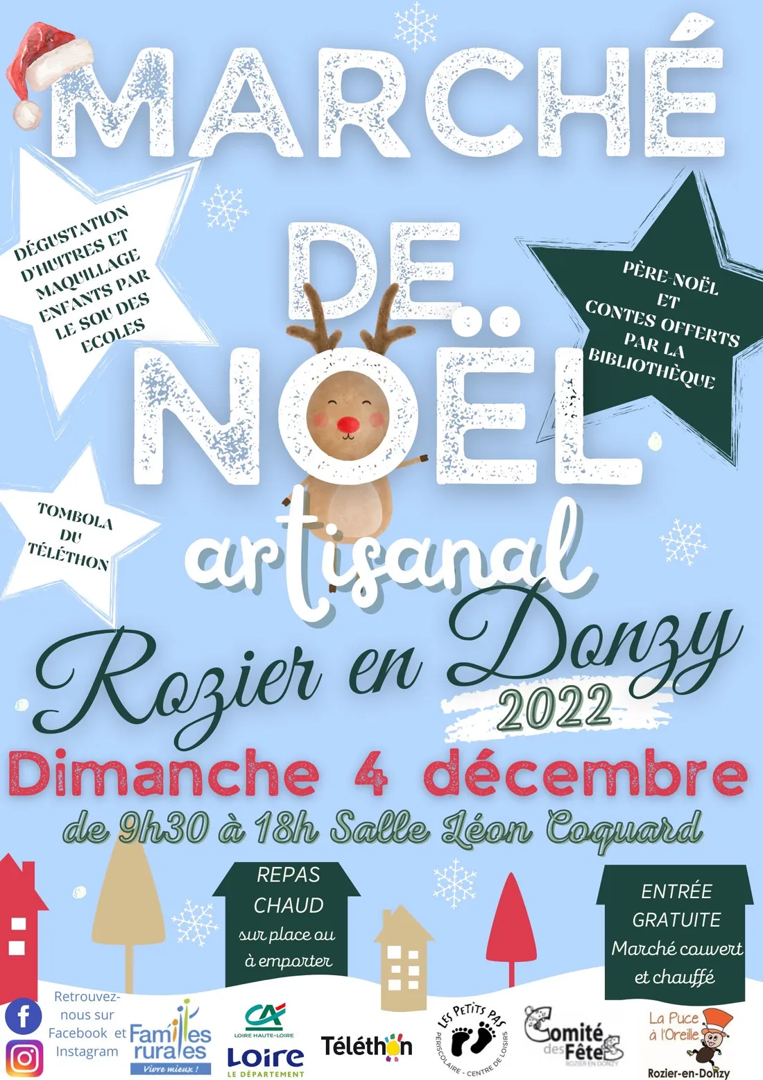 Marché artisanal de Noel à Rozier-en-Donzy