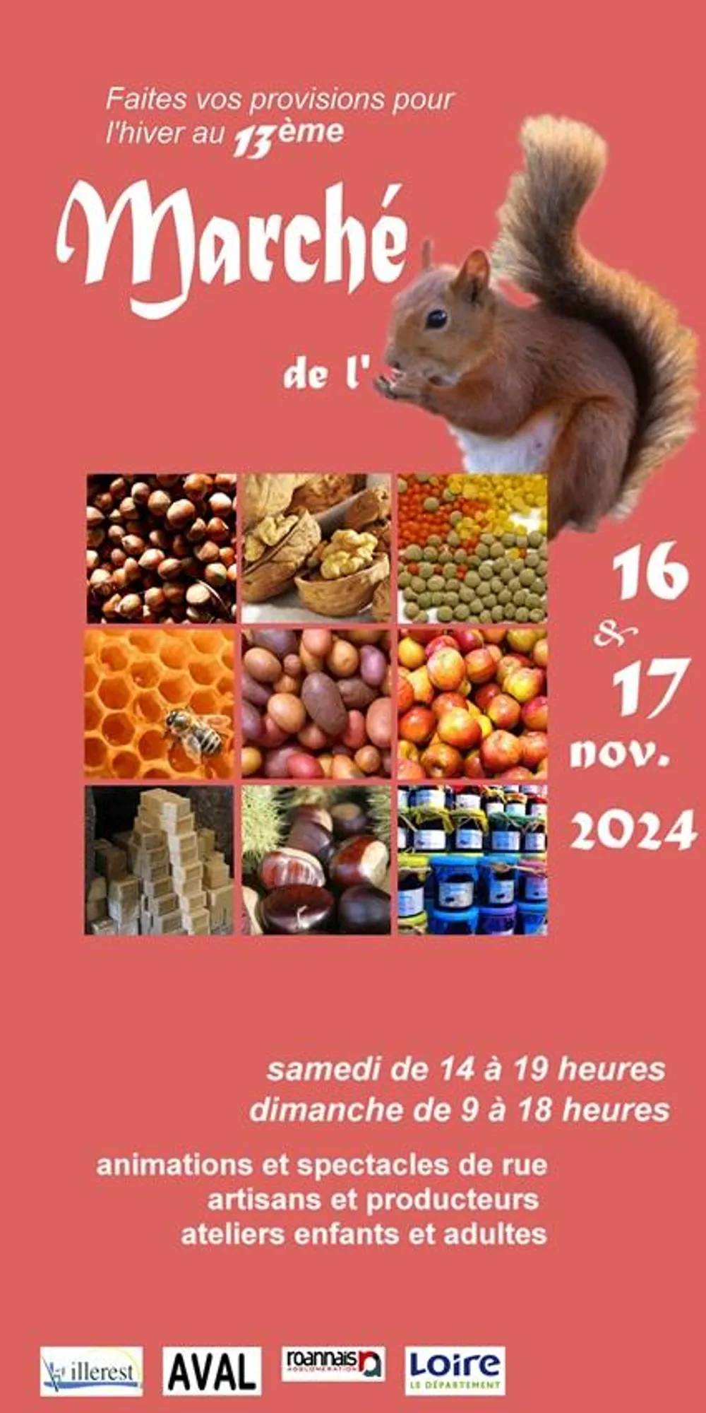 Marché de l'Ecureuil à Villerest