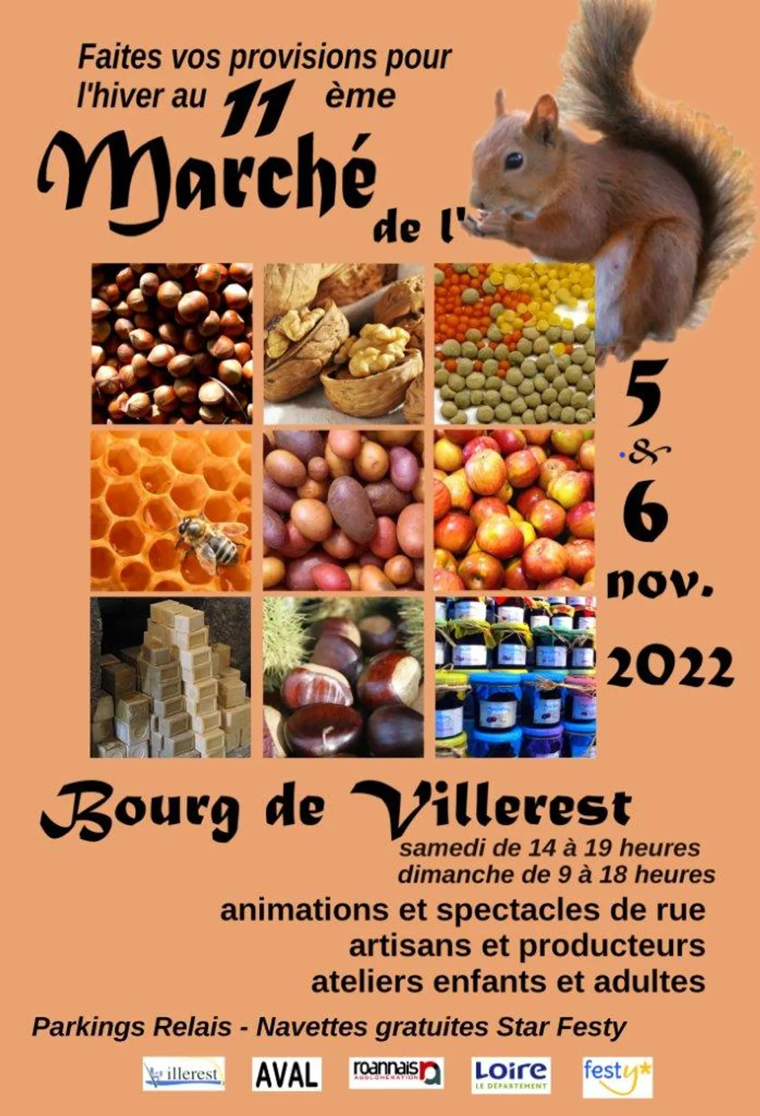 Marché de l'Ecureuil à Villerest