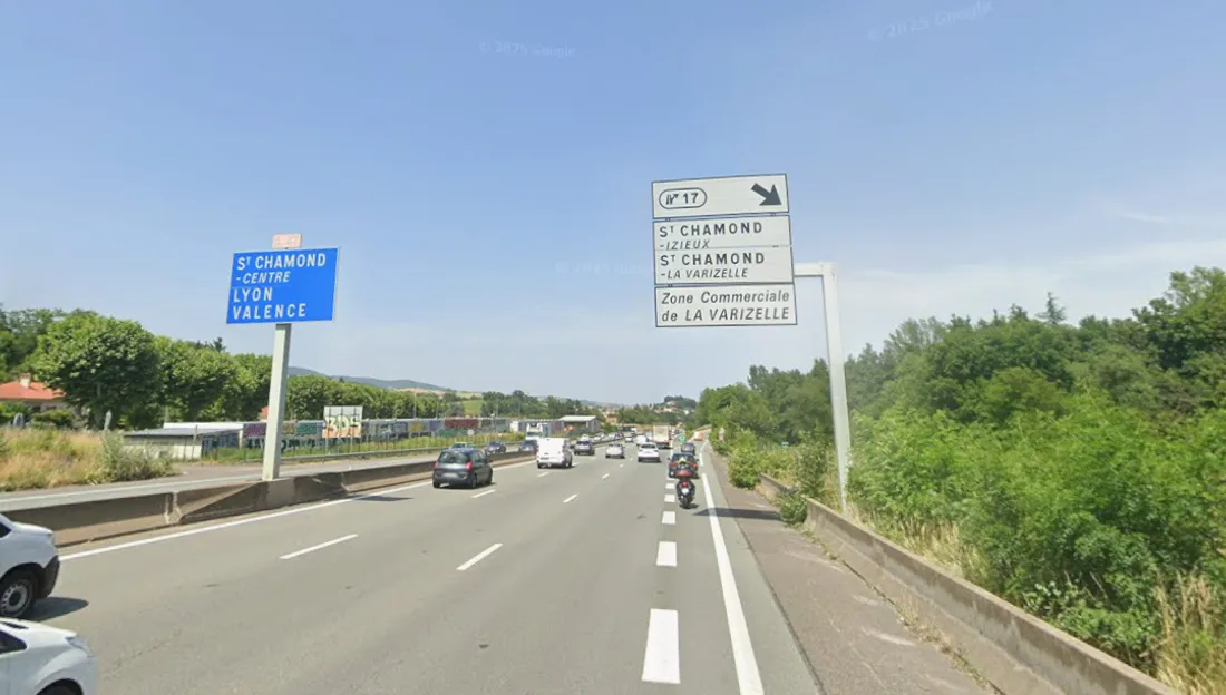 La RN88 à Saint-Chamond.