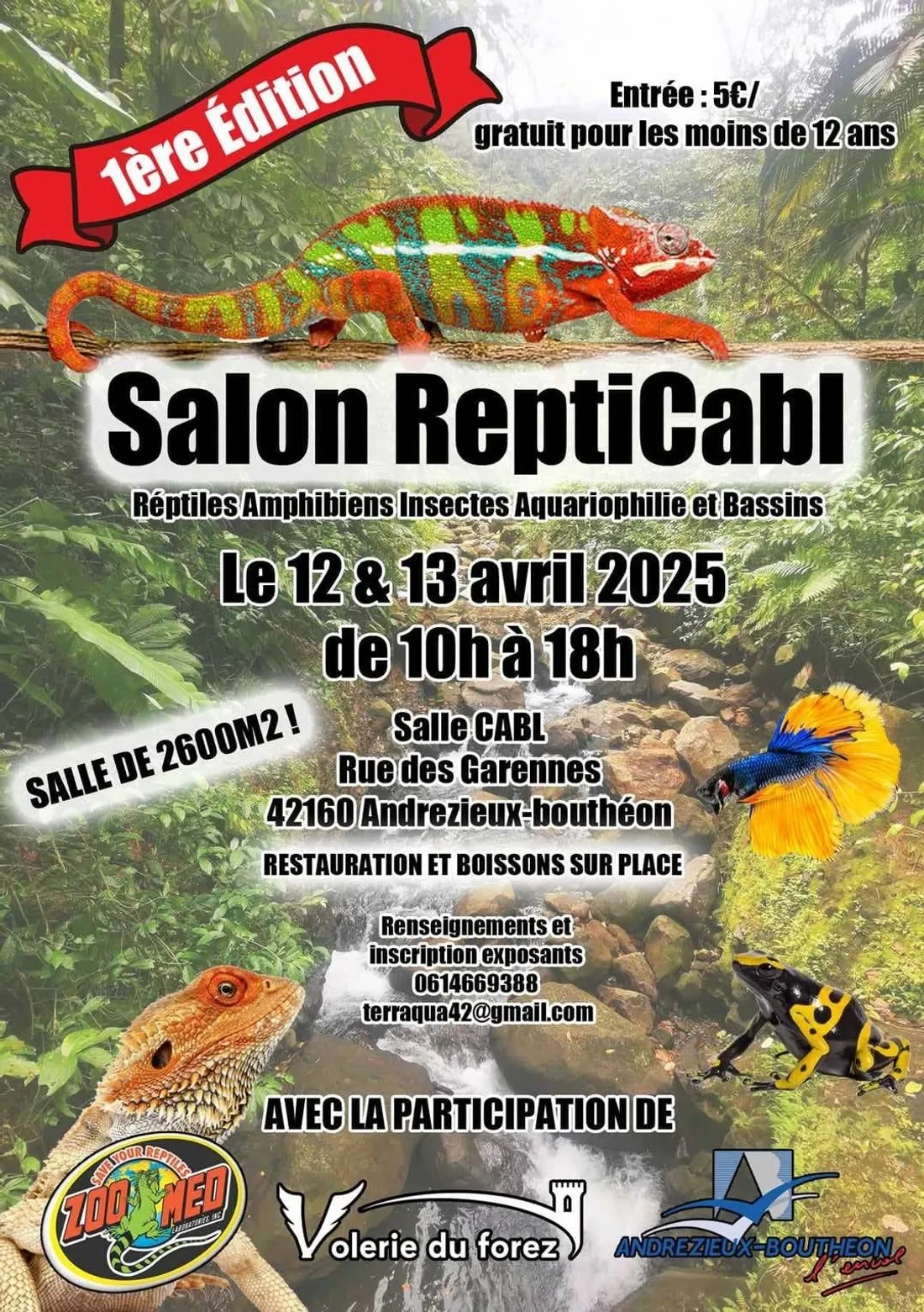 Salon ReptiCabl à Andrézieux-Bouthéon