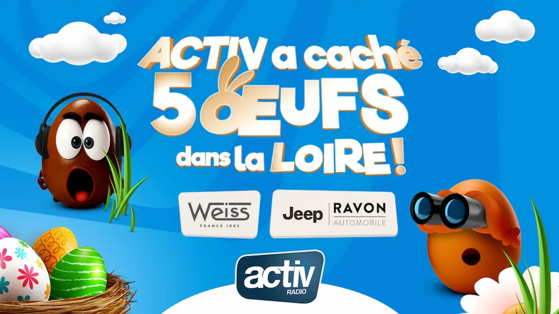 Jeu - ACTIV à caché 5 oeufs