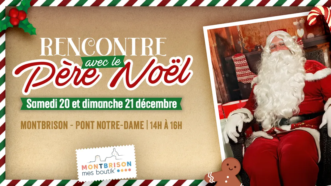Père Noel Montbrison Mes Boutik'