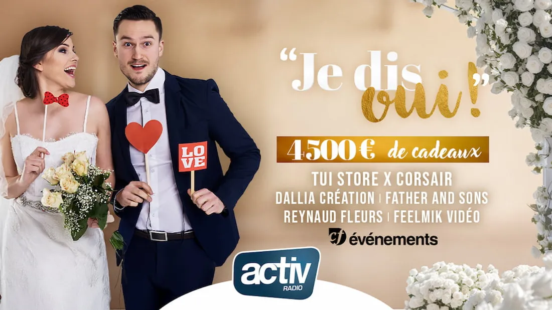 Jeu web - Gagnez 4 500€ de prestations pour votre Mariage
